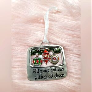 Fill your Holiday with good cheer Tidings CHRISTMAS ORNAMENT Ganz